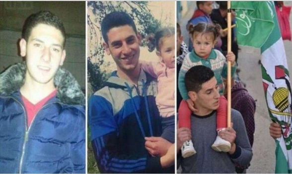 فيديو : ملثمون من حماس يقبلون رأس والدة الشهيد عبدالحميد ابوسرور