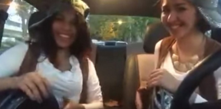 فيديو| فتاتان تشعلان مواقع التواصل بوصلة تقسيم على "الطبلة"