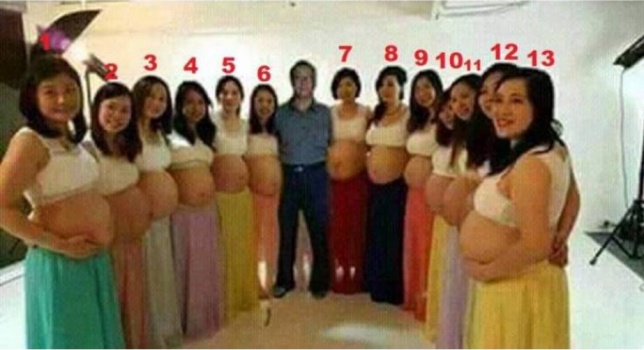 صورة | سخط جماعي على رجل متزوج من 13 امرأة في وقت واحد!