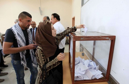 بالصور..انطلاق انتخابات مجلس طلبة الجامعة العربية الأمريكية