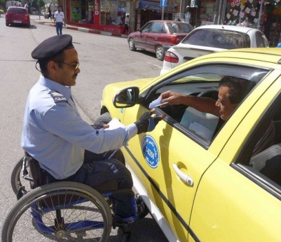 المُقعد الحويطي.. شرطي ليوم واحد