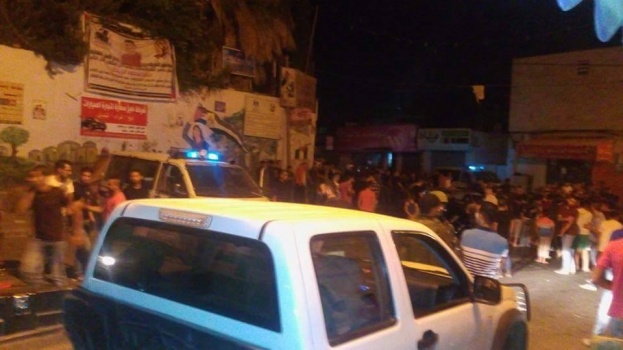أصابة شاب وأحتراق مركبة خلال شجار عائلي في بلدة اليامون غرب جنين
