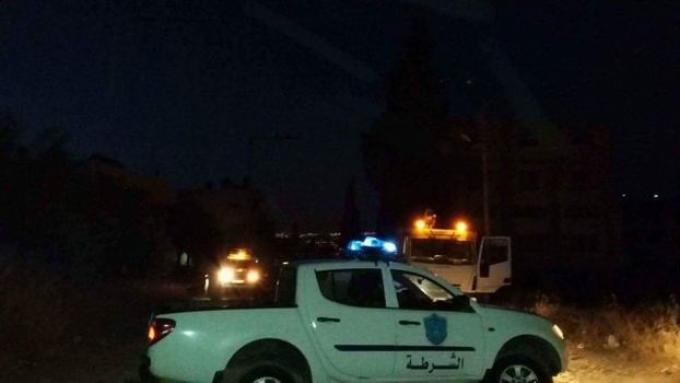 اصابتين بحادث سير في بلدة اليامون غرب جنين