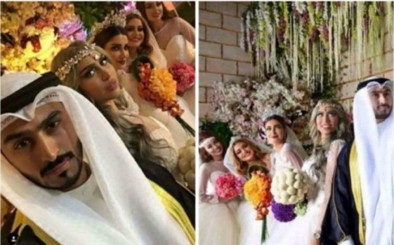 فيديو| ما حقيقة زواج هذا الكويتي من 4 فتيات في ليلة واحدة؟