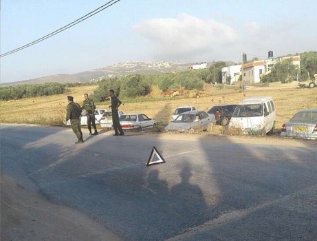 ضبط 17 مركبة ودراجة نارية غير قانونية واعتقال 5 مطلوبين للعدالة في رمانة غرب جنين