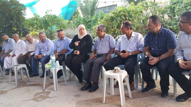 بالصور..غنام تقدم واجب العزاء بوفاة المرحوم "جواد بياتنة"