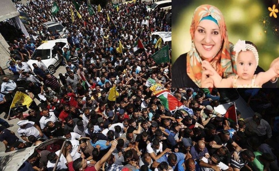 جنين: آلاف المواطنين يشيعون جثمان مواطنة استشهدت في انفجار اسطنبول