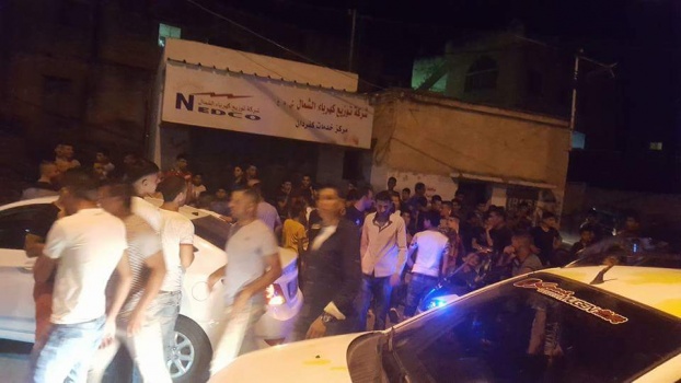 وقفه احتجاجية بسبب تكرار انقطاع الكهرباء في كفرذان غرب جنين