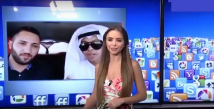 بالفيديو: 'أبو سن' يضرب من جديد ويعرض الزواج على مذيعة الجديد اللبنانية !