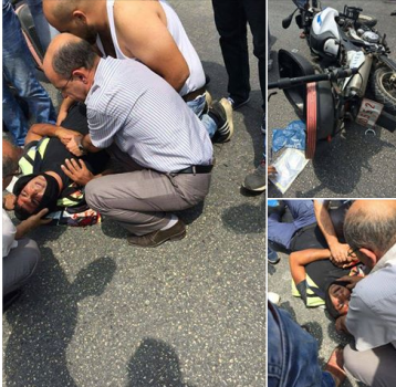 أصابة شرطي بحادث سير في جنين
