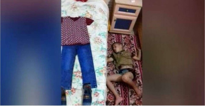 الطفل الفلسطيني الذي رتب ملابس العيد على سريره ونام على الأرض