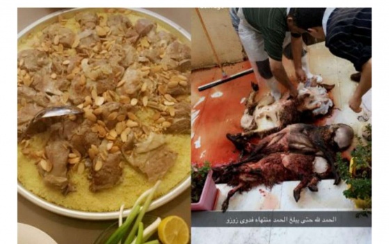 صور | بذبح الخرفان والمناسف .. هكذا احتفلت “زين كرزون” بعد الإفراج عنها