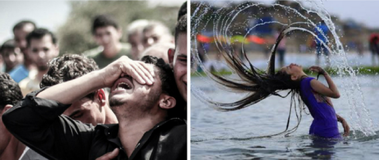 في غزة "معركة" بين الجمال والدمار.. صورتان متناقضتان للقطاع