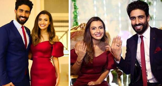 كارمن سليمان إحتفلت بخطوبتها على الملحن مصطفى جاد