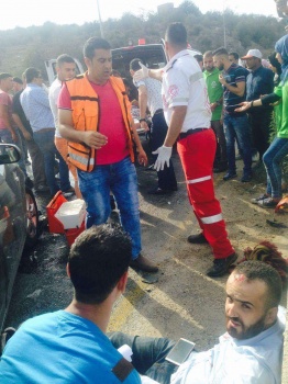 تحديث بالصور:  وفاة مواطن وعدد من الاصابات في حادث سير شرق طولكرم