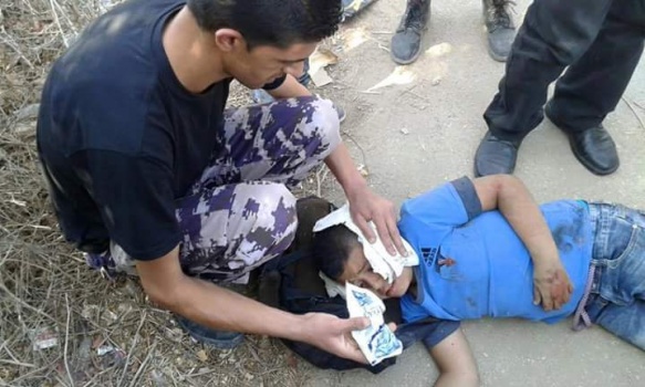 إنقاذ ثلاث طلاب بحادث إنزلاق مركبة في بلدة عرابة جنوب جنين
