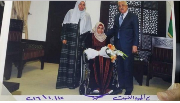 الرئيس يستقبل الجريحة أبو دقة ويأمر بعلاجها وتعليمها