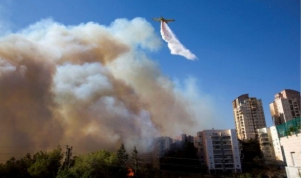 إخلاء عشرات آلاف السكان في حيفا بسبب النيران المستعرة