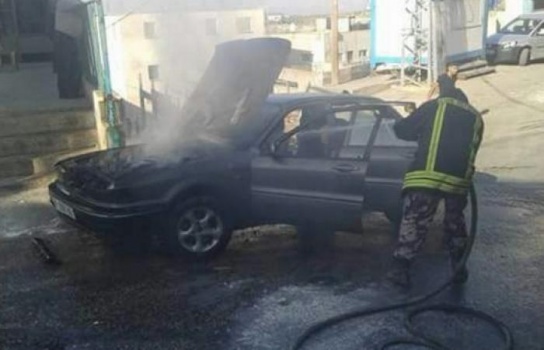 إخماد حريق مركبة في بلدة الزبابدة