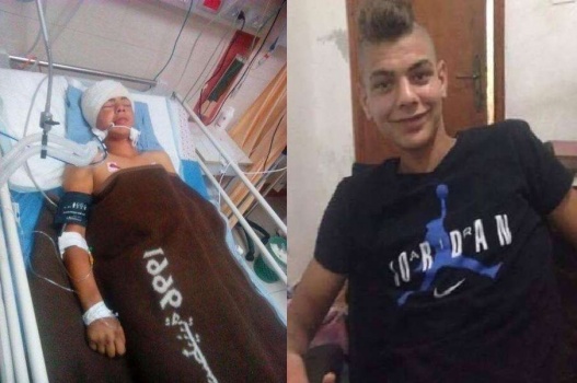 استشهاد الفتى فارس البايض من مخيم الجلزون