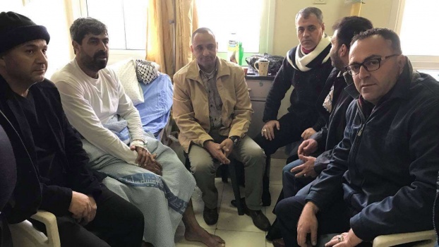وقائي جنين يعود العميد محمود عبيدي بعد اجراءه عملية جراحية