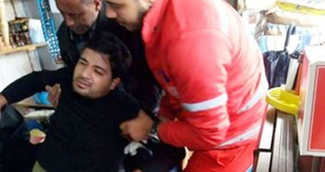 حدث في جنين...عامل يحاول الانتحار لإزالة البلدية بسطته