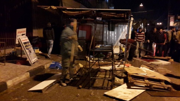 بالصور..حملة واسعة لبلدية جنين بإزالة التعديات المنتشرة في شوارع المدينة