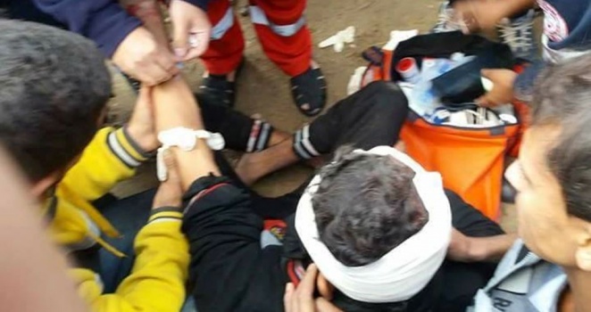 إصابة شاب برصاص الاحتلال شرق غزة