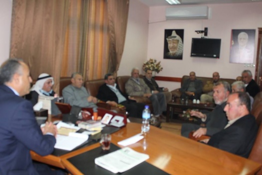 نائب محافظ جنين يلتقي وفدا من رجال الإصلاح في بلدة السيلة الحارثية