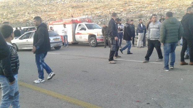 3 اصابات بحادث سير قرب حاجز برطعة جنوب جنين