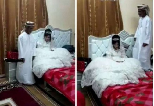 فيديو مرعب: وسط الزغاريد.. عريس سبعيني مع عروسته الطفلة على السرير ليلة الزّفاف!