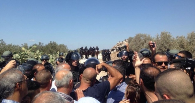 مظاهرة بـ"عرعرة" رفضا لهدم المنازل الفلسطينية
