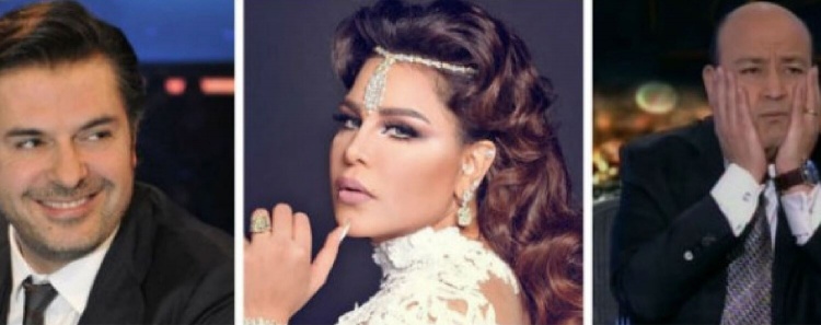 فيديو.. راغب علامة وعمرو أديب يسخران من الفنانة أحلام