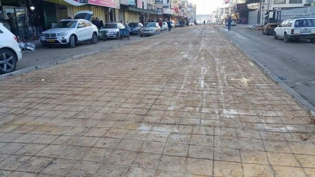 بلدية جنين تشرع بتهيئة البنية التحتية لمجمع النثريات ( سوق الامل )