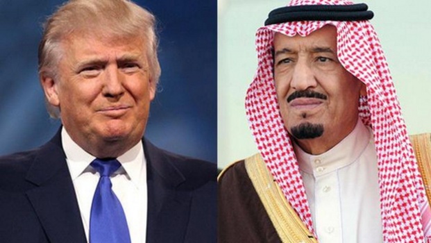 الملك سلمان وترمب يبحثان "المناطق الآمنة وأنشطة إيران"