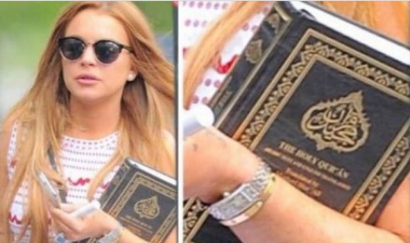 بالفيديو - ليندسي لوهان: سعودي عرفني على الإسلام بعد ان اهداني نسخة من القرآن