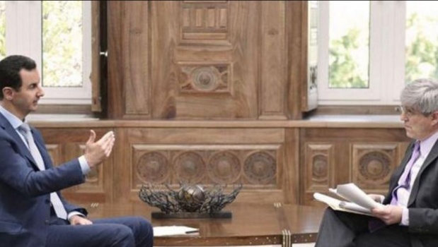 الأسد يرحب بأميركا في مواجهة الارهاب ويطلب منها التنسيق معه