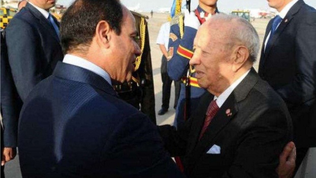 السيسي والسبسي يبحثان حل أزمة ليبيا ومواجهة الإرهاب