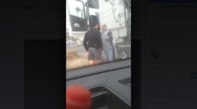 شريط فيديو يظهر اعتداء شرطي إسرائيلي بوحشية على سائق مقدسي
