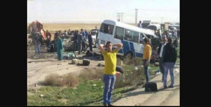 مصرع تسعة أشخاص واصابة 19 في حادث اصطدام مروع في الأردن