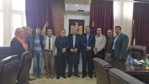 لجنة العلاقات العامة والاعلام في الاجهزة الامنية والمحافظة تقدم التهاني لمحافظ جنين بسلامته