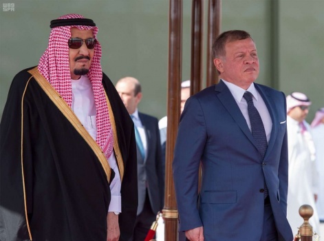 الملك سلمان في الأردن بزيارة رسمية