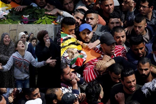 شهيد أوجع القلوب...تشييع جثمان الشهيد الفتى حطاب في مخيم الجلزون .