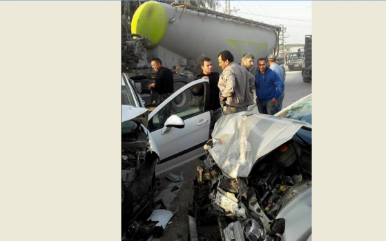 3 إصابات بحادث سير على مدخل جنين الجنوبي