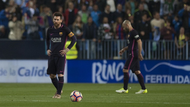برشلونة يتجرع كأسا أكثر مرارة من كأس ريال مدريد ويخسر بهدفين نظيفين امام ملقا