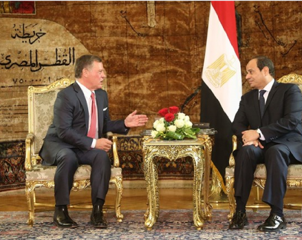 الاردن ومصر تؤكدان على أهمية تحريك عملية السلام
