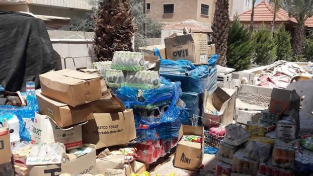 اتلاف مواد غذائية منتهية الصلاحية في جنين