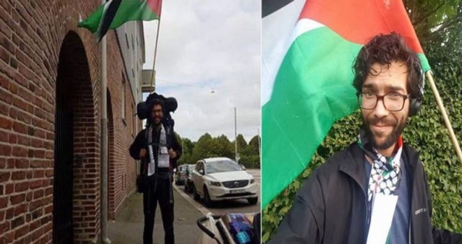 ناشط سويدي يخطو إلى فلسطين مشيًا على الأقدام