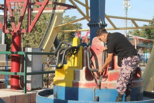 بالصور..الدفاع المدني يوقف ست ألعاب في مدينتي ملاهي أثناء جولات تفقدية بمحافظة بيت لحم