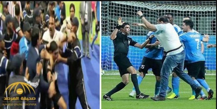 بالفيديو:جمهور ولاعبو الفيصلي الاردني يعتدون على حكم نهائي البطولة العربية ويحطمون مدرجات استاد الإسكندرية